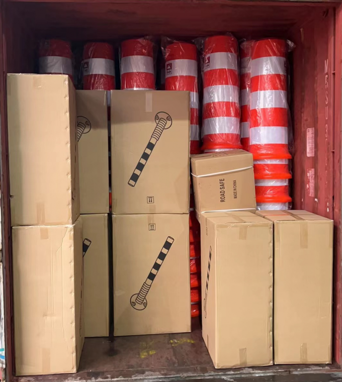 Προειδοποιητικό οδικής ασφάλειας εξωτερικού 75cm ανθεκτικό πλαστικό ποστ προειδοποίησης κυκλοφορίας 21