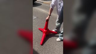 Κώνος κυκλοφορίας PVC 60cm για Οδική Ασφάλεια