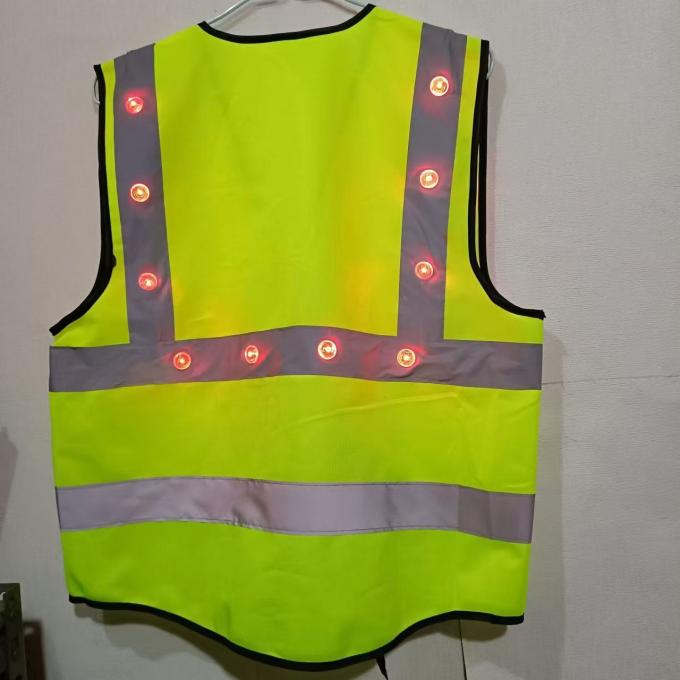 Roadsafe LED Safety Vest side view demonstrating 360Â° visibility